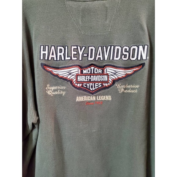 Lot, Harley Davidson Embroidered Mens LS Shirts, XL - Picture 1 of 9
